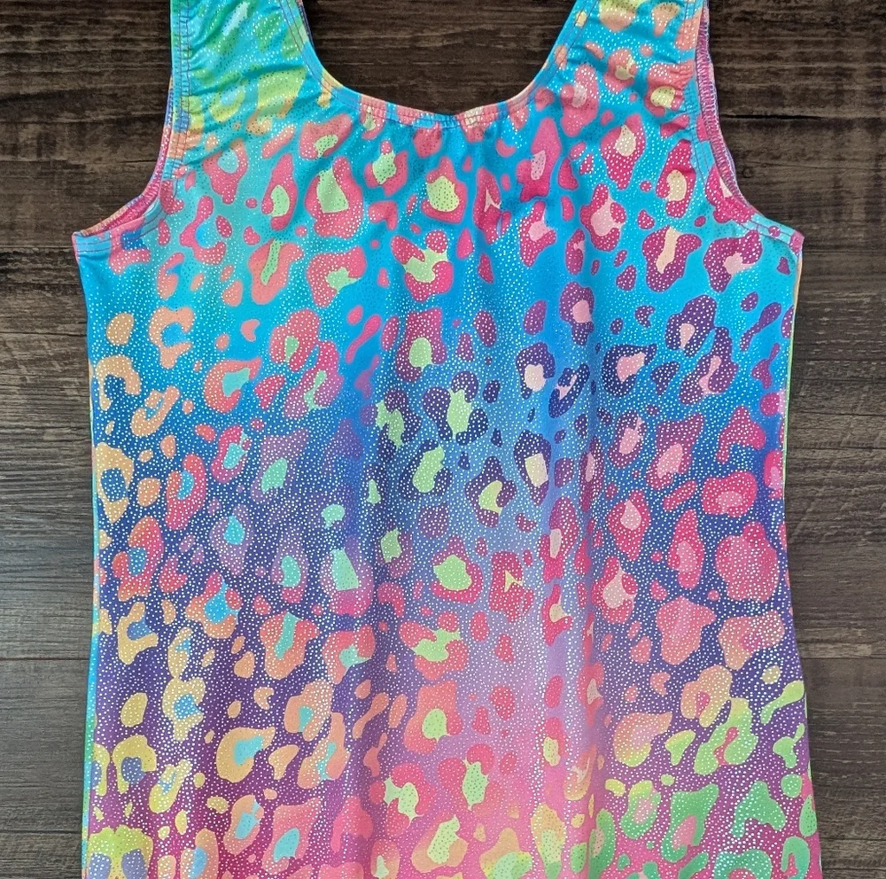 Rainbow Leopard Leotard